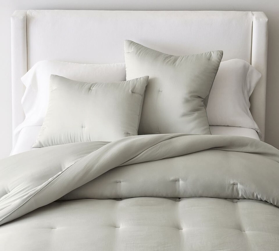 TENCEL™ Cross Stitch Coverlet & Pillowcases Pottery Barn Australia